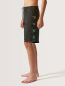 Boardshort Juvenil Hang Loose Shaka 19" Preto