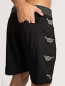 Boardshort Hang Loose Shaka 18'' Preto