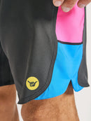 Boardshort Hang Loose Neon 18'' Cinza
