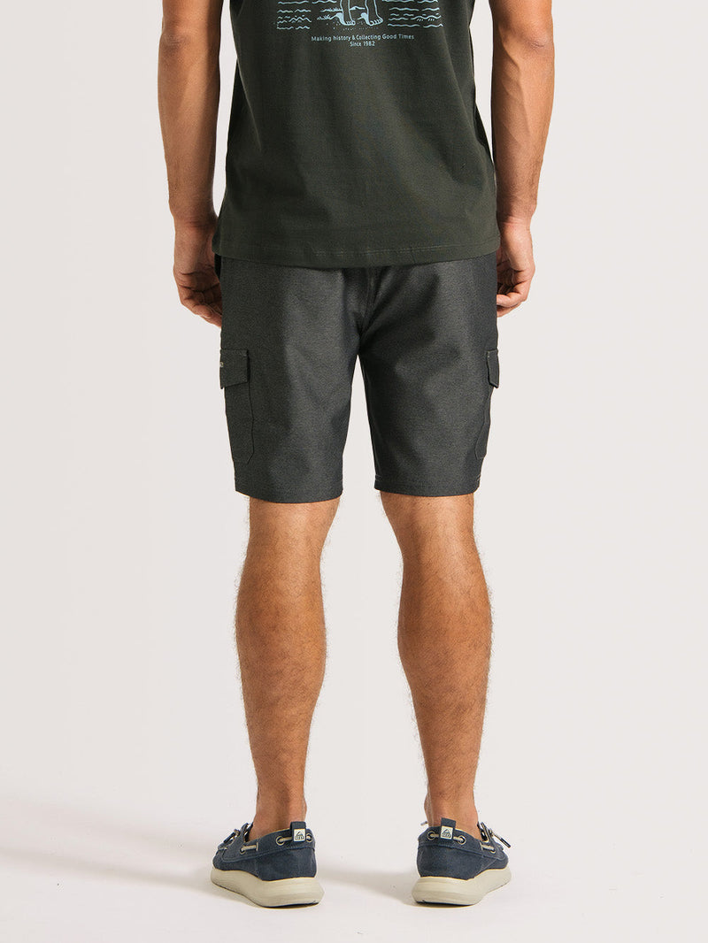 Bermuda Híbrida Hang Loose Cord Cinza Azul