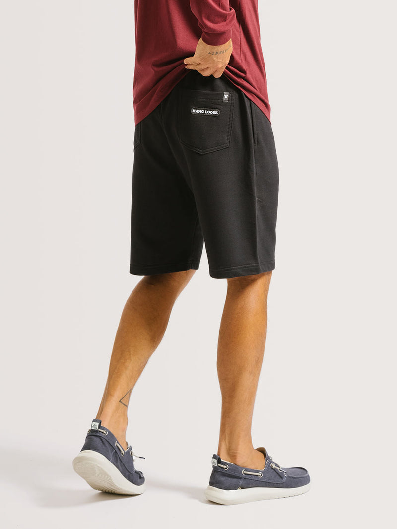 Bermuda Moletom Hang Loose Round Preta