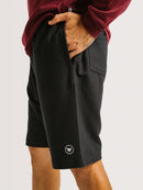 Bermuda Moletom Hang Loose Round Preta