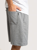 Bermuda Moletom Hang Loose Logo Grafite