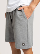 Bermuda Moletom Hang Loose Logo Grafite