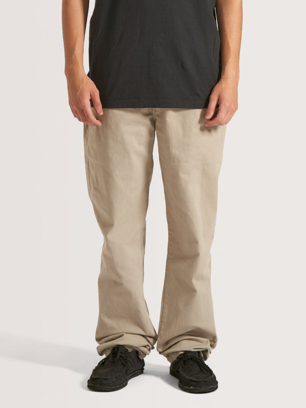 Calça Chino Hang Loose Sarja Bege