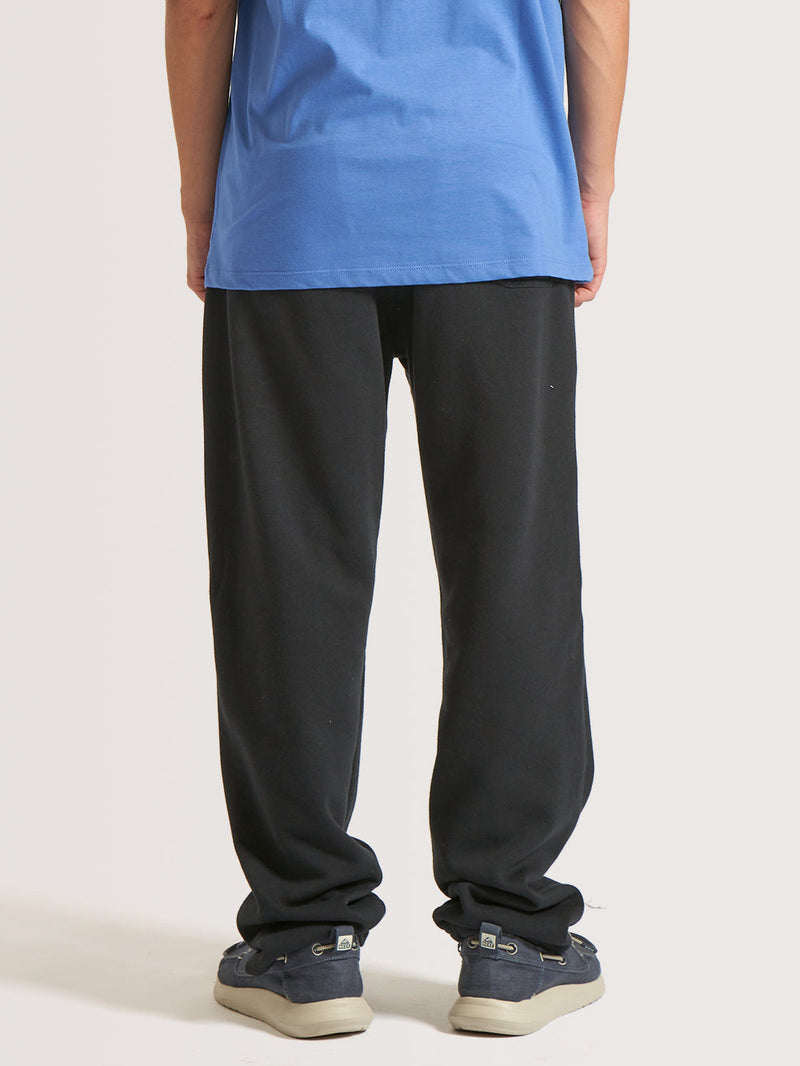 Calça Moletom Hang Loose Zip Preto