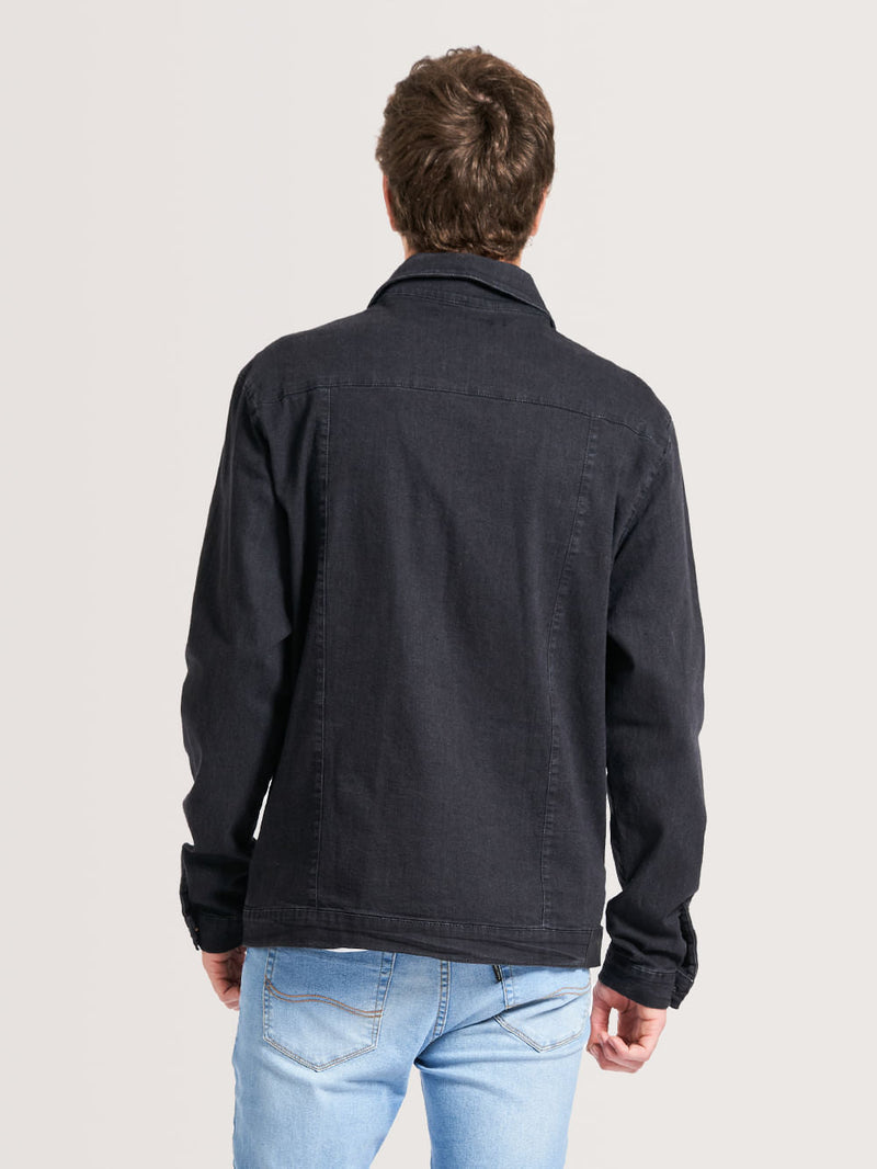 Jaqueta Jeans Hang Loose Black