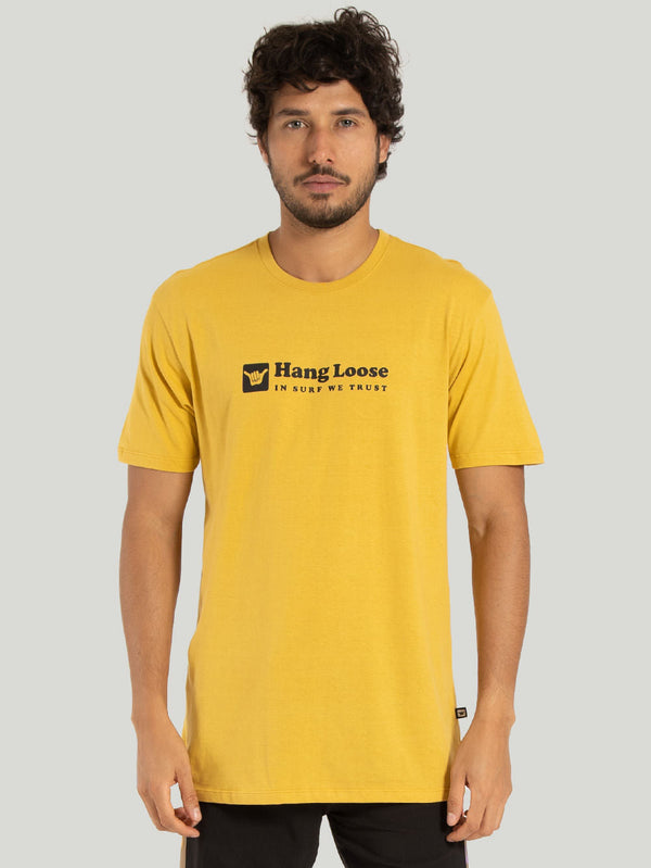 Camiseta Hang Loose Logomini Amarelo