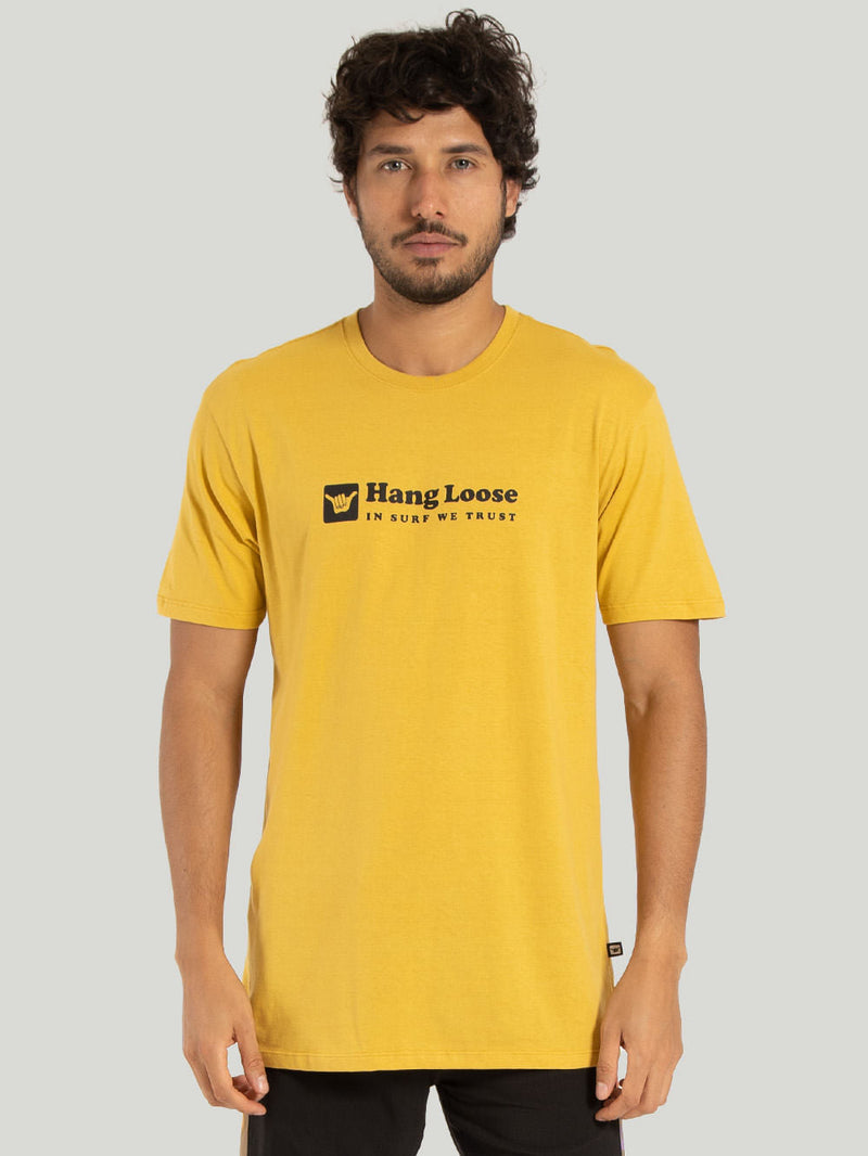 Camiseta Hang Loose Logomini Amarelo