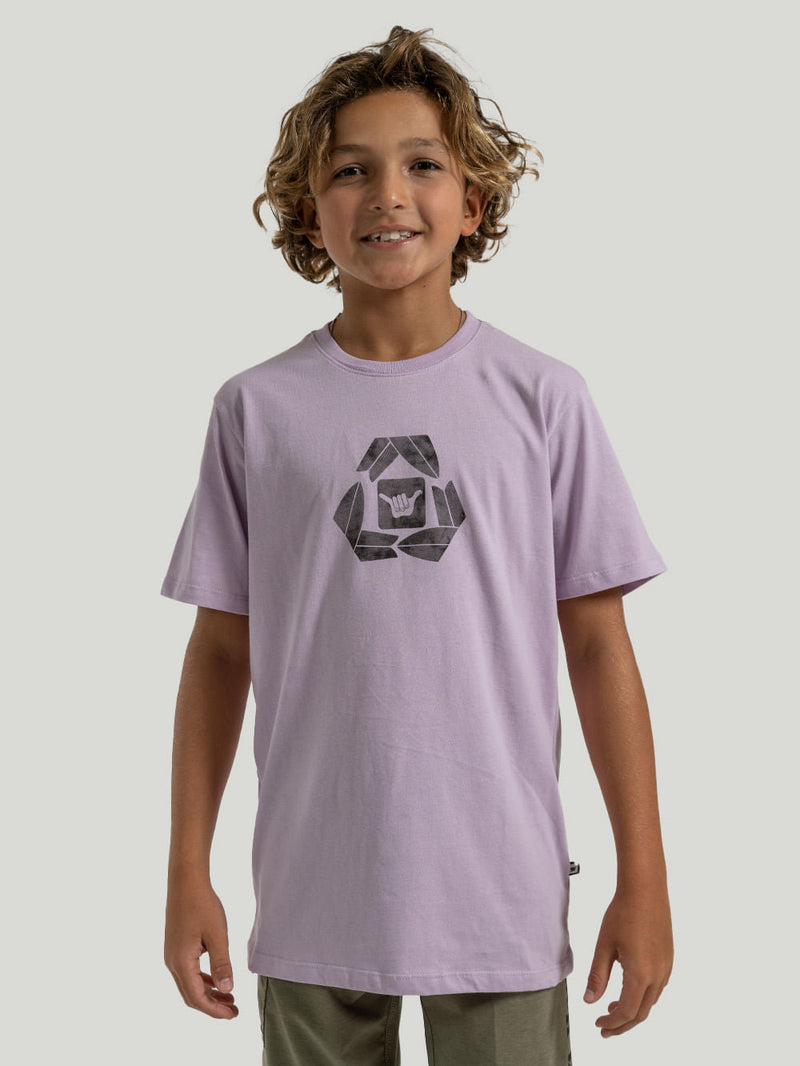 Camiseta Hang Loose Reloose Juvenil Lilás