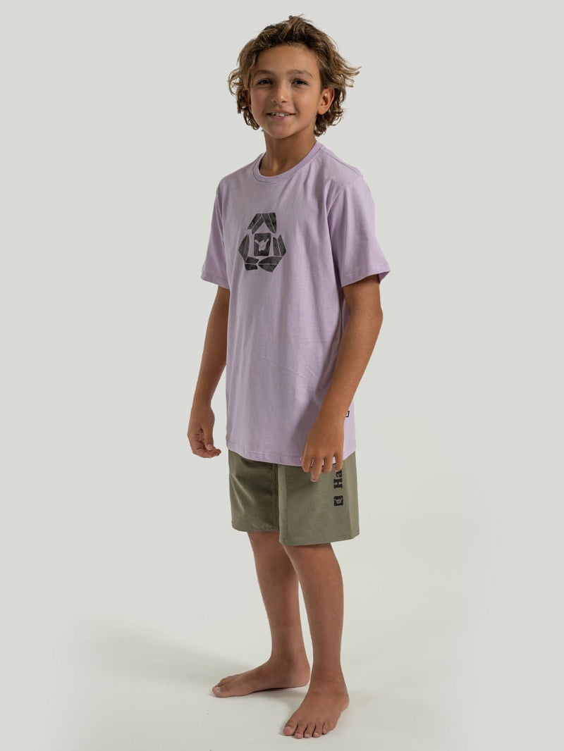 Camiseta Hang Loose Reloose Juvenil Lilás