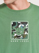 Camiseta Hang Loose Waves Verde