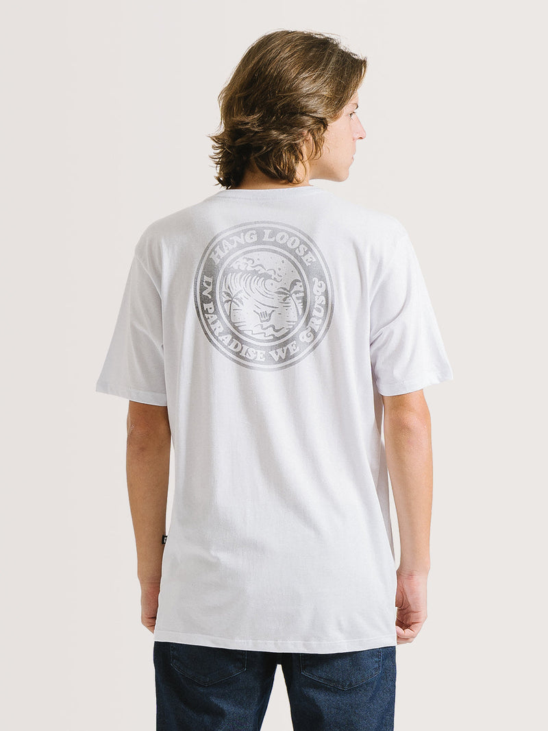 Camiseta Hang Loose Paradise Branca