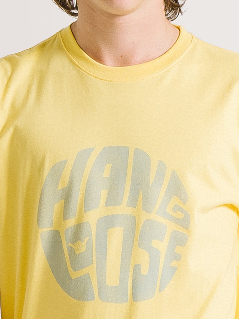 Camiseta Hang Loose Rounded Amarela