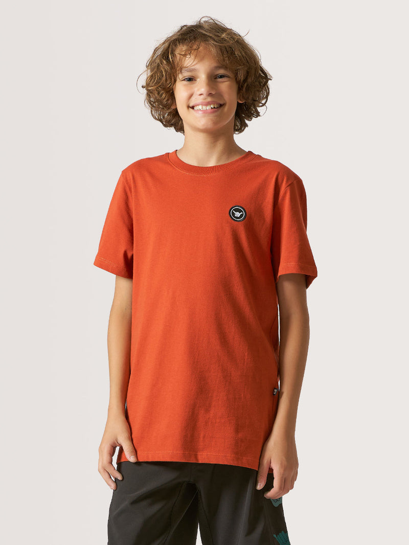 Camiseta Juvenil Hang Loose Logolabel Vermelha