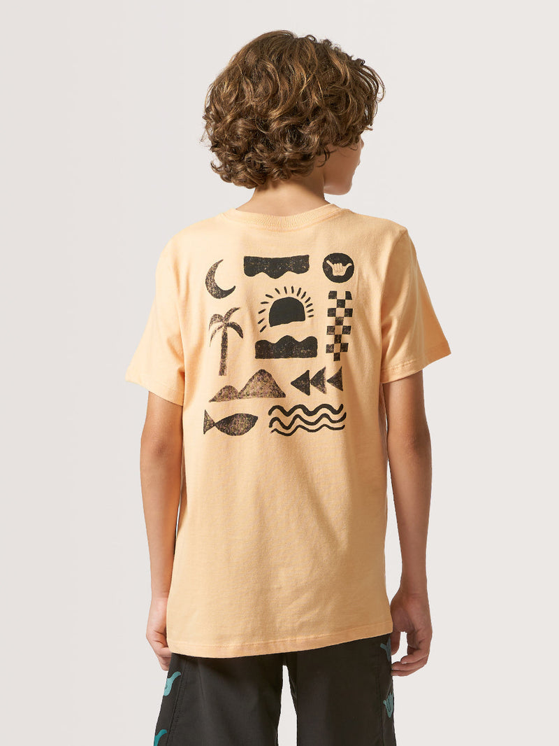 Camiseta Juvenil Hang Loose Elements Coral