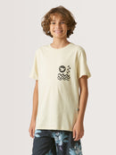 Camiseta Juvenil Hang Loose Elements Off White