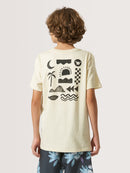 Camiseta Juvenil Hang Loose Elements Off White