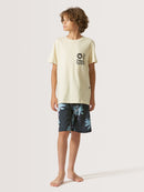 Camiseta Juvenil Hang Loose Elements Off White