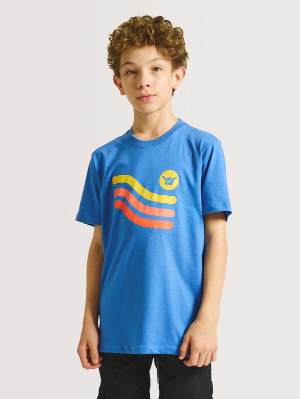 Camiseta Hang Loose Juvenil Sol Azul