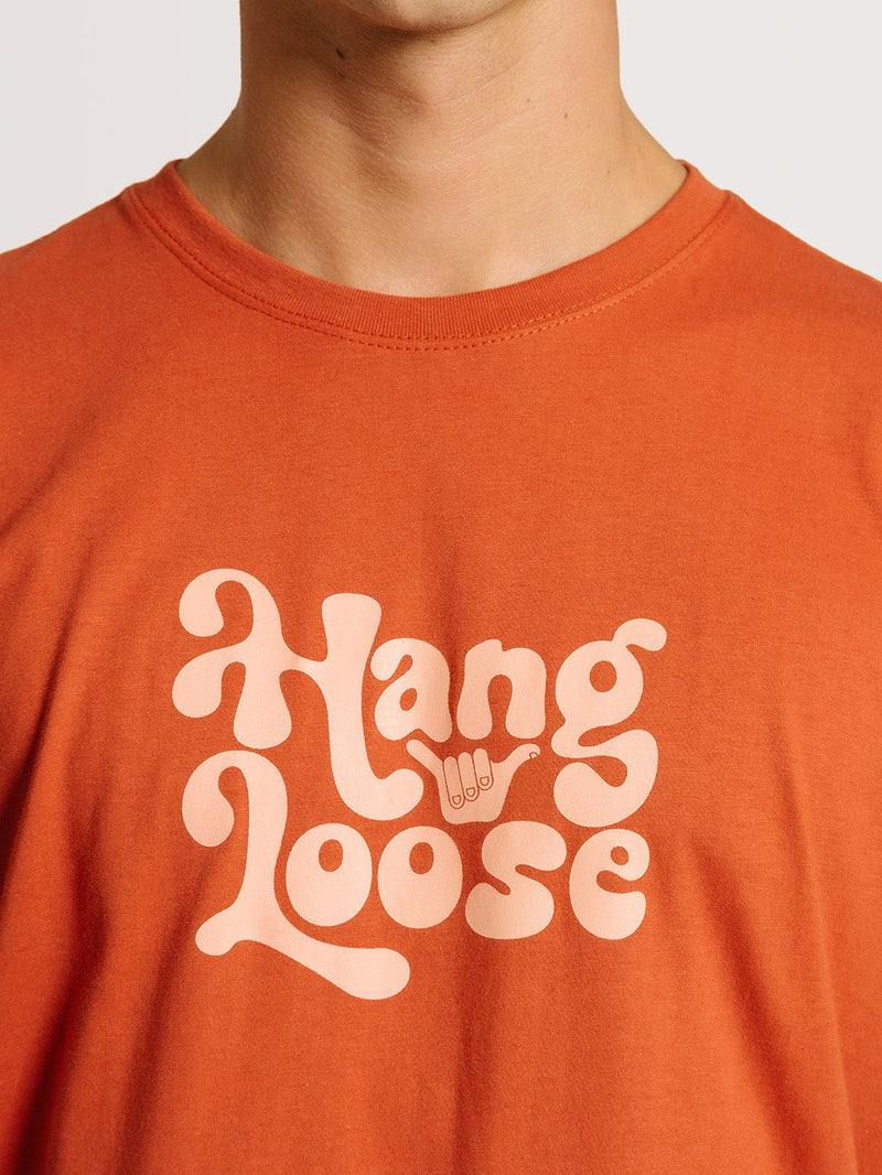 Camiseta Hang Loose Melted Vermelho