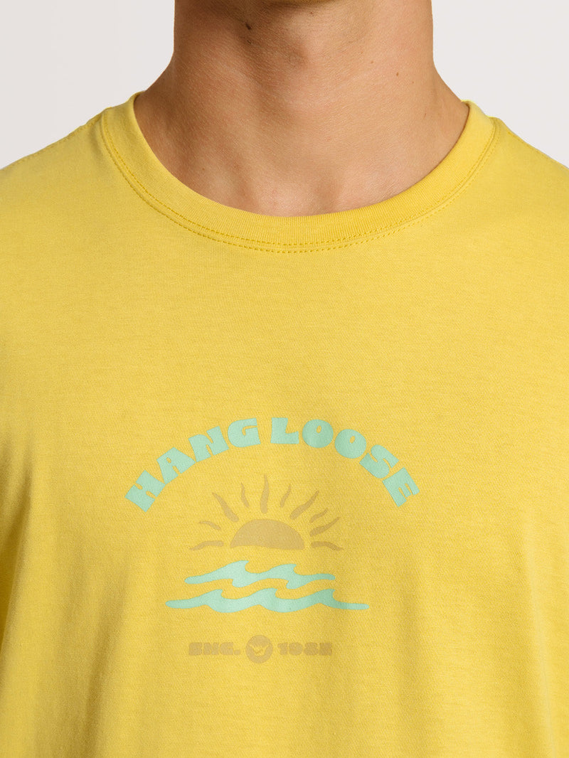 Camiseta Hang Loose Sun Amarelo