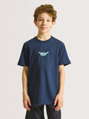 Camiseta Hang Loose Juvenil Logo 90 Marinho
