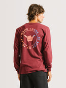 Camiseta Manga Longa Hang Loose Wax Bordô