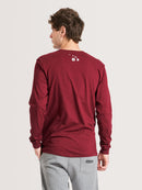 Camiseta Manga Longa Hang Loose Hawaii Bordô