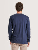 Camiseta Manga Longa Hang Loose Clean Marinho