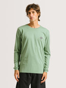 Camiseta Manga Longa Hang Loose Clean Verde
