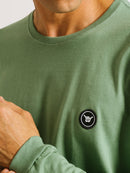 Camiseta Manga Longa Hang Loose Clean Verde