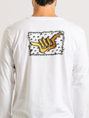 Camiseta Hang Loose Manga Longa Wildguys Branco