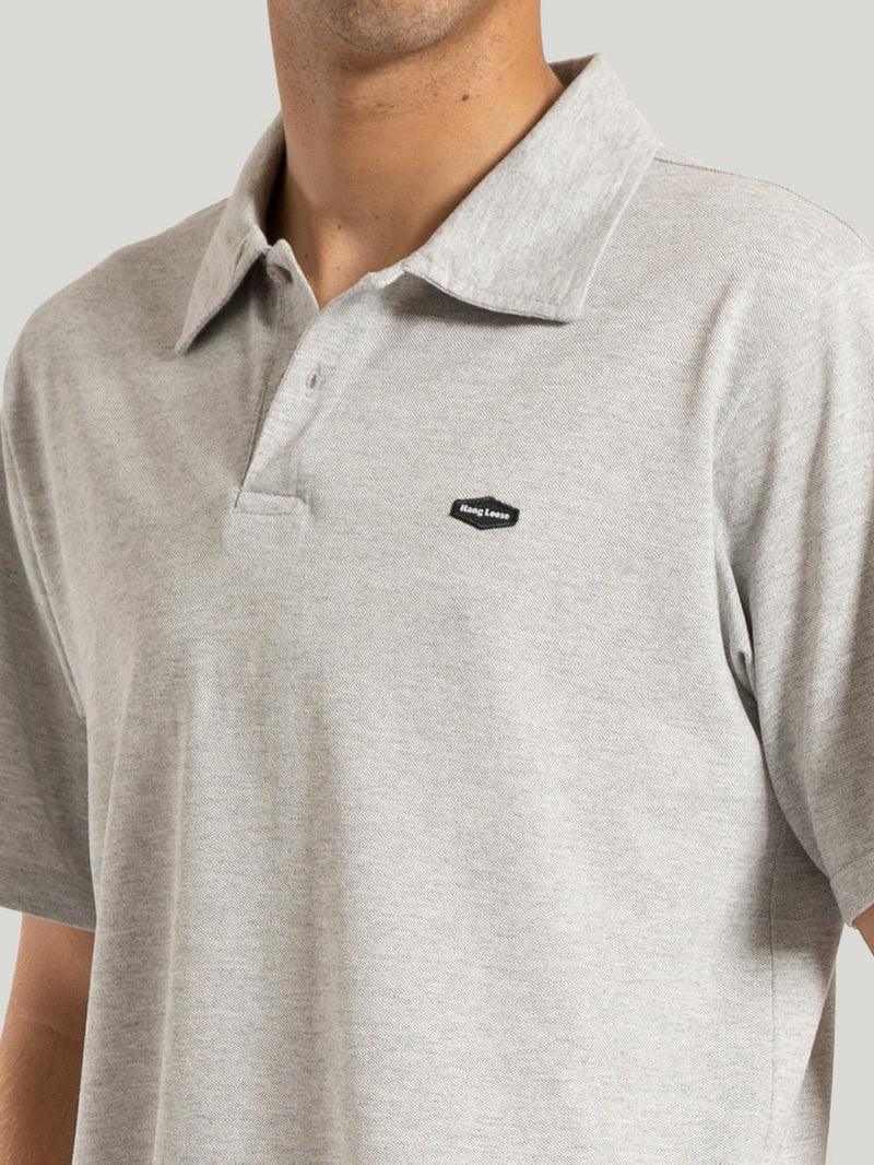 Polo Hang Loose Piquet Cinza