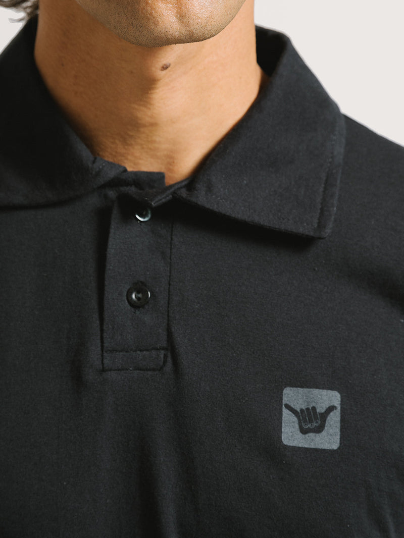 Polo Hang Loose Basic Preta