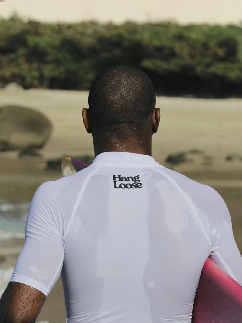 Lycra Manga Curta Hang Loose Lanai Branca