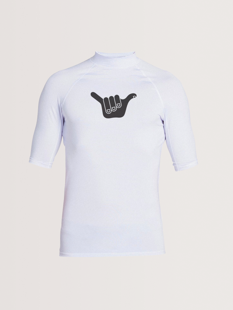 Lycra Manga Curta Hang Loose Lanai Branca