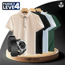 [Pague 2, Leve 4] Camisa Polo Masculina Vernax em 100% Poliéster e Elastano + BRINDES: Relógio e Cinto