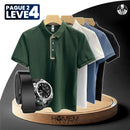[Pague 2, Leve 4] Camisa Polo Masculina Vernax em 100% Poliéster e Elastano + BRINDES: Relógio e Cinto