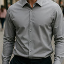 [Leve 5, Pague Só 3] Camisa Polo Masculina Dallas de Manga Longa em Seda Gelada com Poliuretano + BRINDE: Relógio Tático