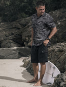 Bermuda Moletom Cargo Hang Loose Preta