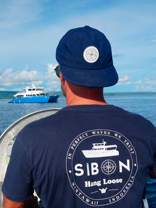 Boné Azul Marinho Sibon x Hang Loose