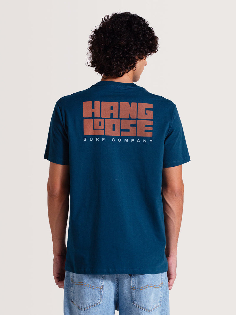 Camiseta Azul Manga Curta Hang Loose Tyblocked