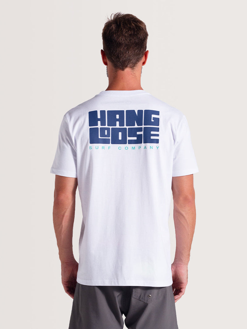 Camiseta Branca Manga Curta Hang Loose Tyblocked