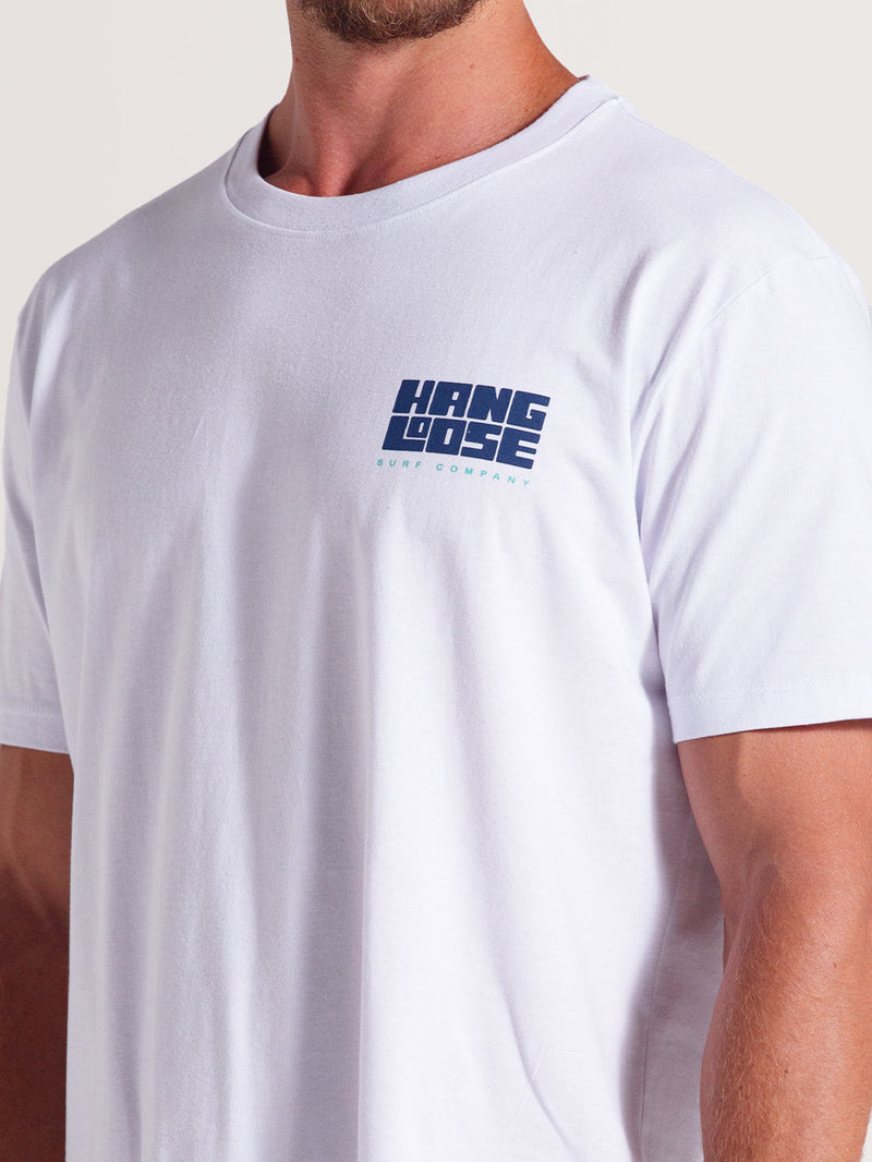 Camiseta Branca Manga Curta Hang Loose Tyblocked