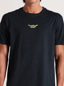 Camiseta Cinza Chumbo Manga Curta Hang Loose Retro