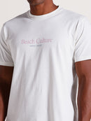 Camiseta Cor Off White Manga Curta Hang Loose Beach Culture
