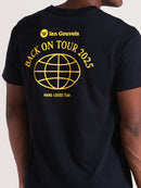 Camiseta Preta Manga Curta Hang Loose Ian Back Tour