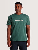 Camiseta Verde Algodão Manga Curta Hang Loose Typo