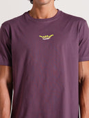 Camiseta Violeta Manga Curta Hang Loose Retro